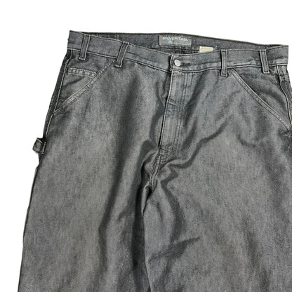 Vintage Y2K Levi’s Silver tab baggy reflective black denim jeans (38x31)