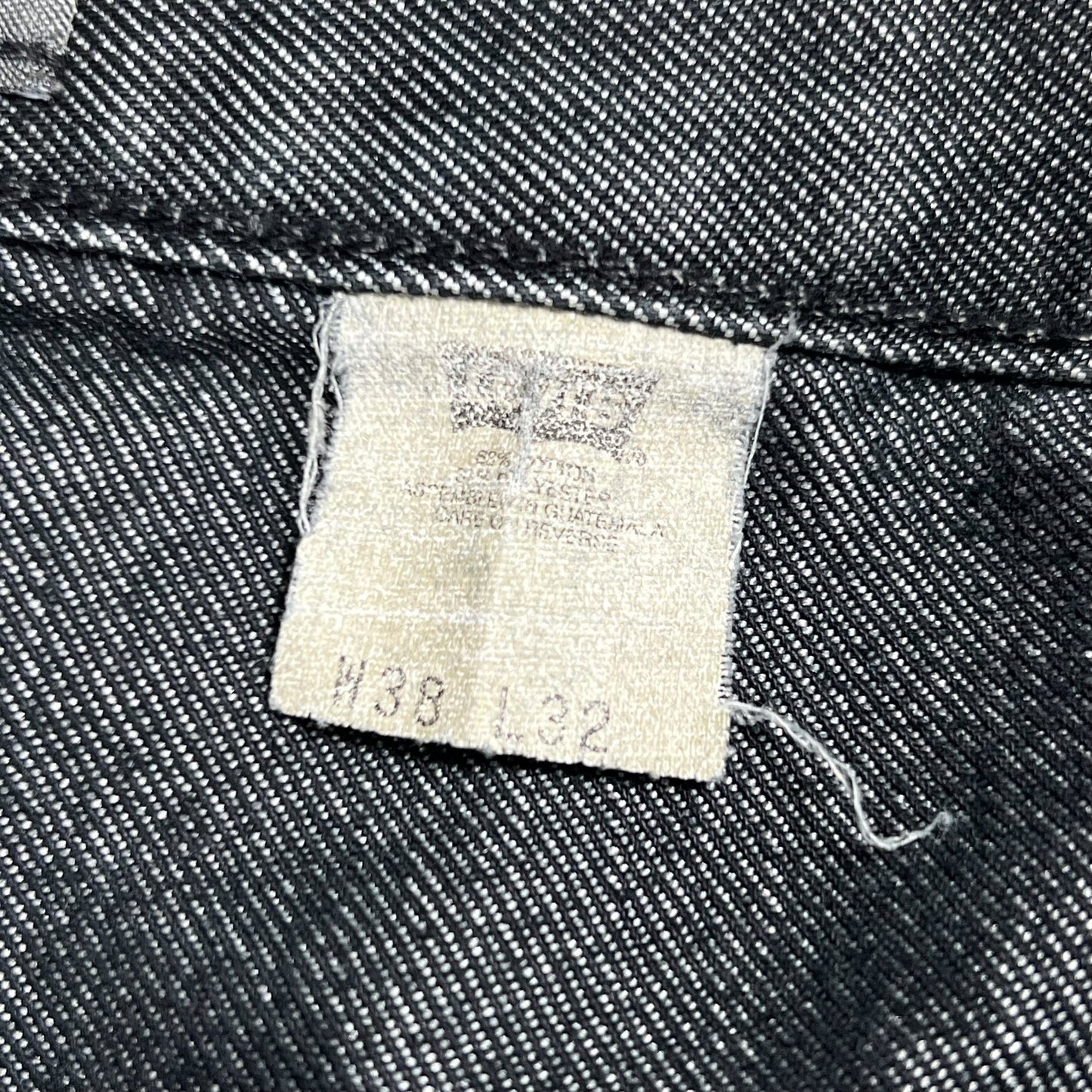 Vintage Y2K Levi’s Silver tab baggy reflective black denim jeans (38x31)