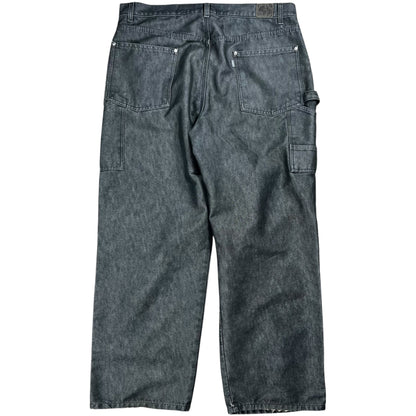 Vintage Y2K Levi’s Silver tab baggy reflective black denim jeans (38x31)