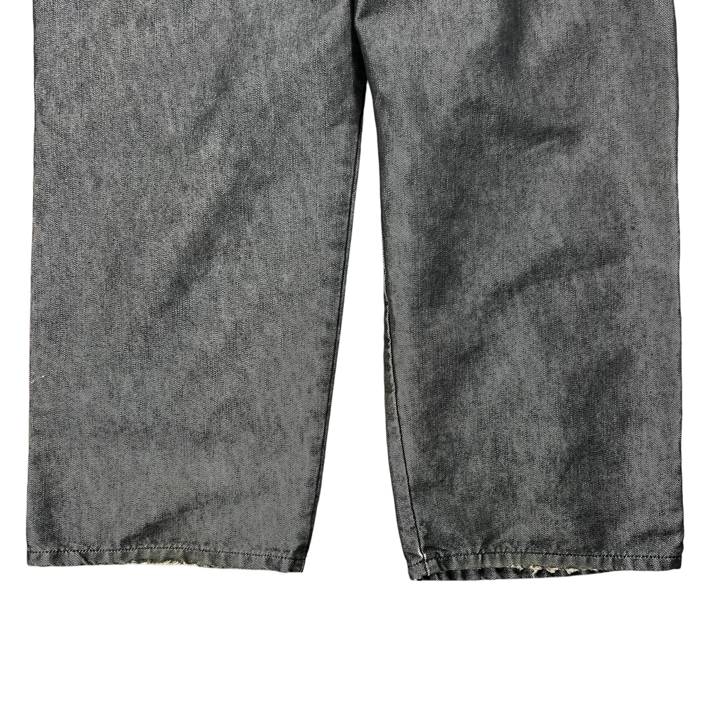Vintage Y2K Levi’s Silver tab baggy reflective black denim jeans (38x31)