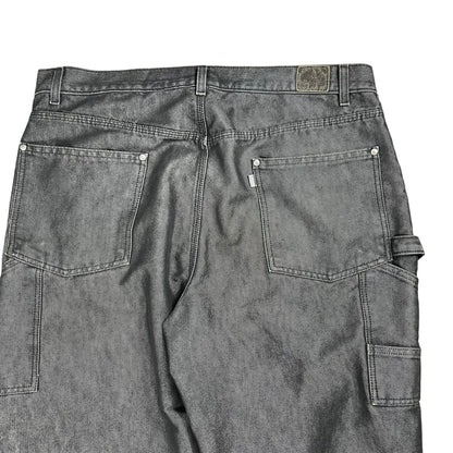 Vintage Y2K Levi’s Silver tab baggy reflective black denim jeans (38x31)