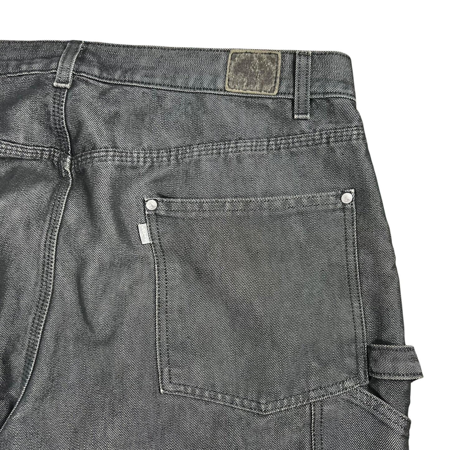 Vintage Y2K Levi’s Silver tab baggy reflective black denim jeans (38x31)