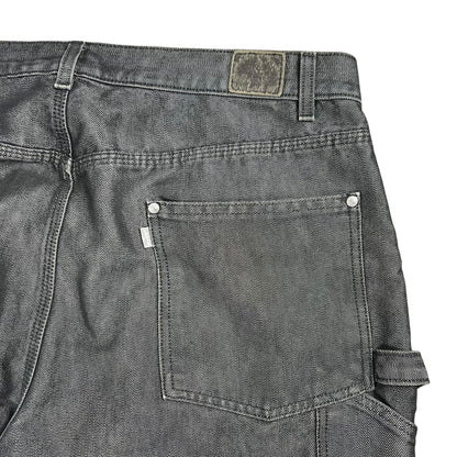 Vintage Y2K Levi’s Silver tab baggy reflective black denim jeans (38x31)