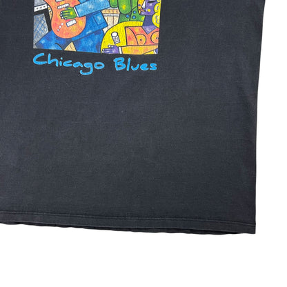 Vintage 90s Rosa’s Lounge Chicago Blues faded art tee (L)