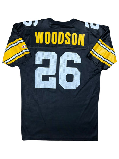 Vintage 90s Champion Pittsburgh Steelers Rod Woodson NFL jersey (L)