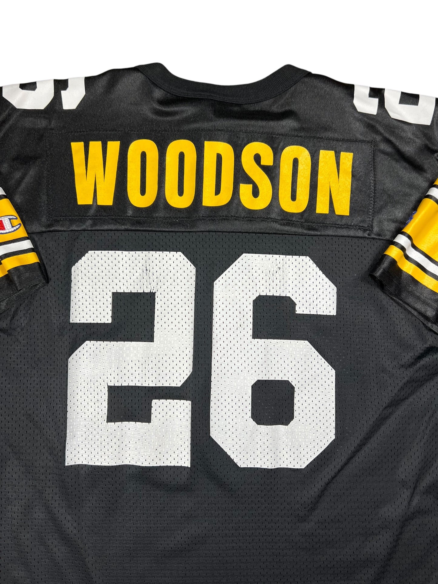 Vintage 90s Champion Pittsburgh Steelers Rod Woodson NFL jersey (L)