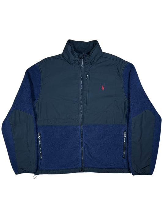 Vintage Y2K Polo Ralph Lauren mini horse full zip fleece jacket (L)