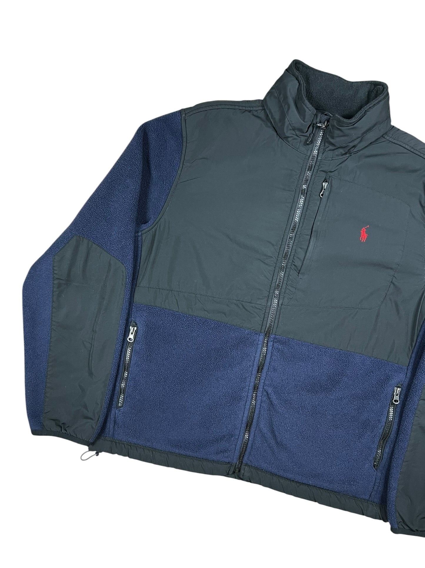 Vintage Y2K Polo Ralph Lauren mini horse full zip fleece jacket (L)