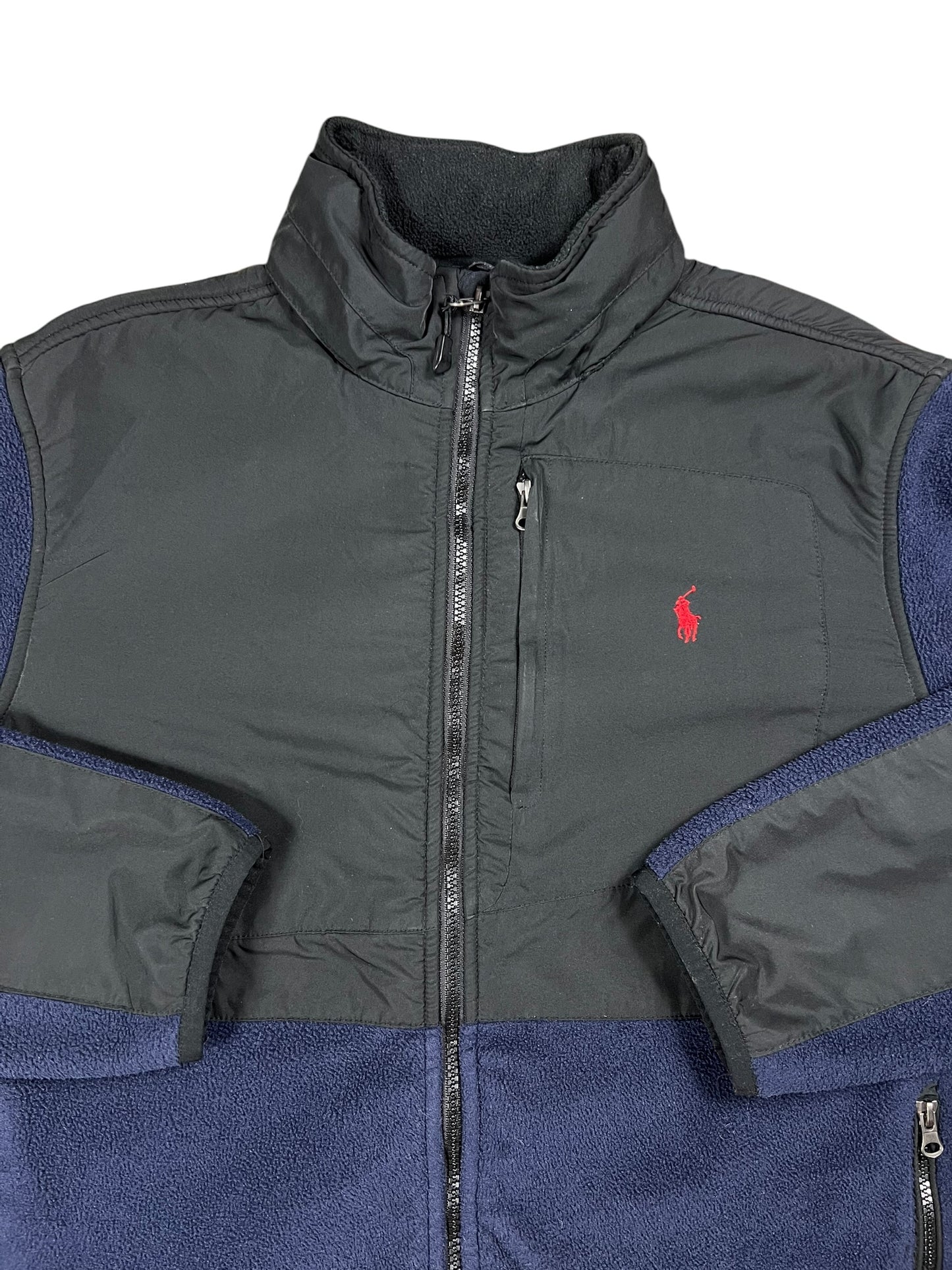 Vintage Y2K Polo Ralph Lauren mini horse full zip fleece jacket (L)