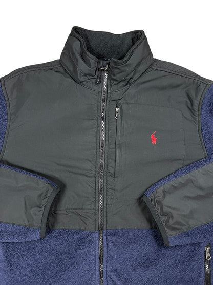 Vintage Y2K Polo Ralph Lauren mini horse full zip fleece jacket (L)