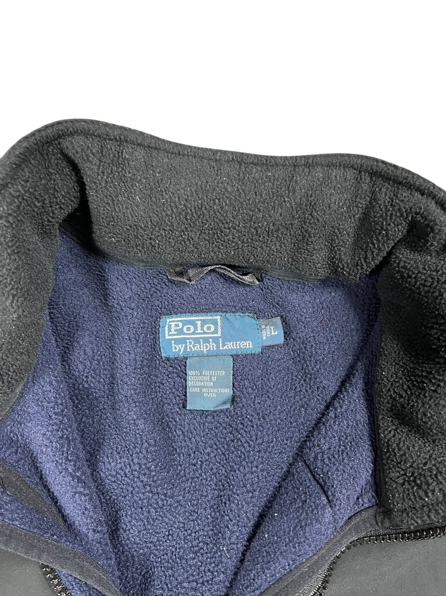 Vintage Y2K Polo Ralph Lauren mini horse full zip fleece jacket (L)