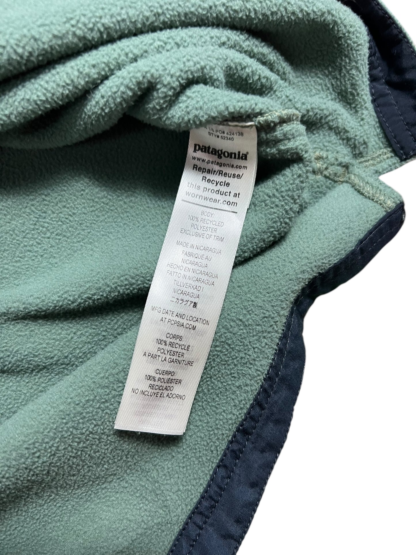 2022 Patagonia women’s early rise Snap T micro fleece anorak hoodie (S)