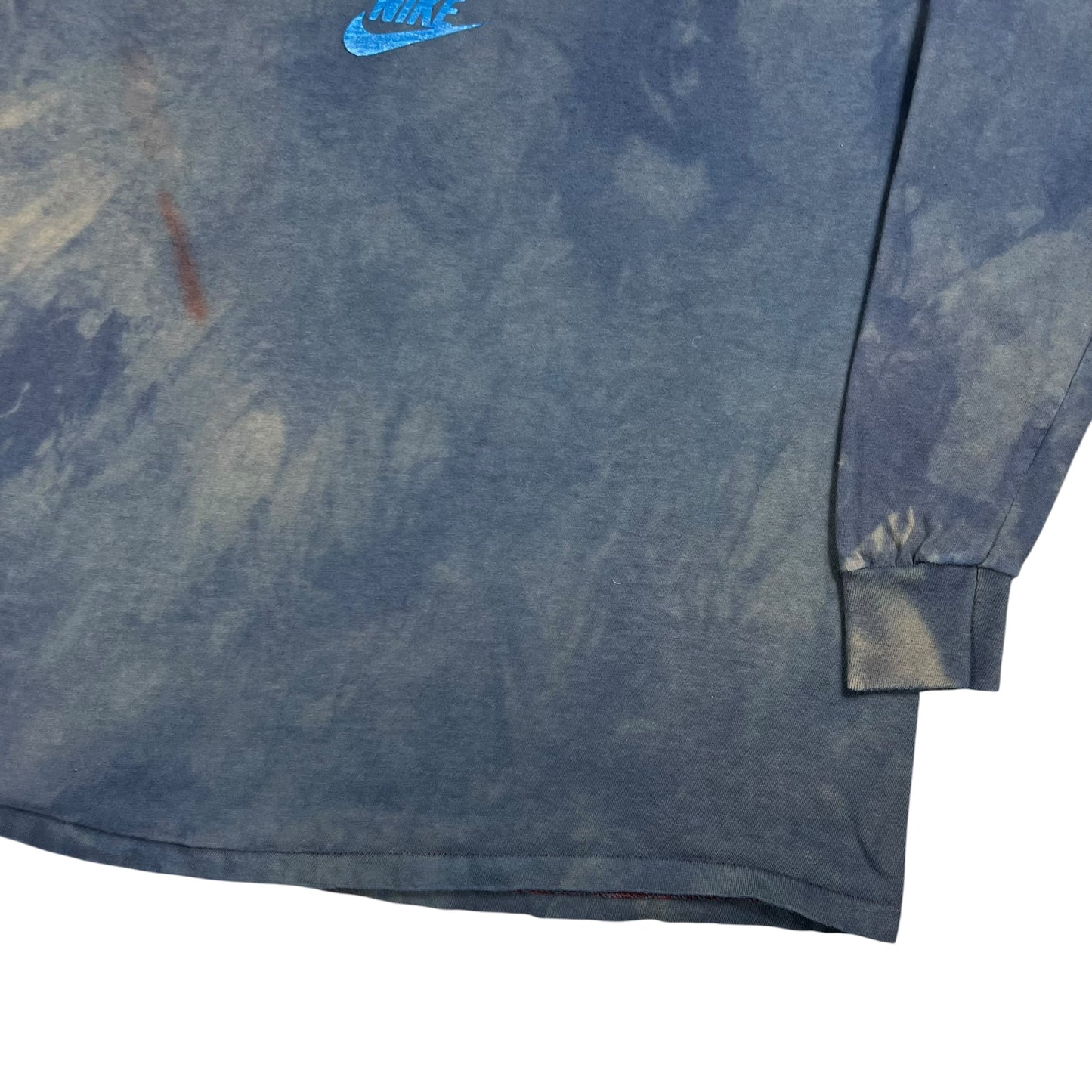 Vintage 90s Nike JUST DO IT. faded tie dye long sleeve (L)