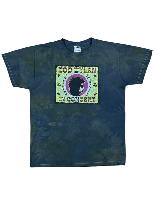 Vintage Y2K Bob Dylan In Concert tie dye faded band tee (M)
