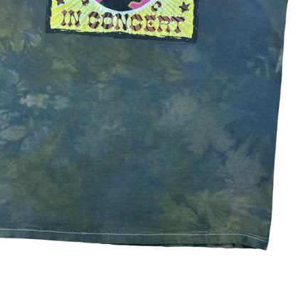 Vintage Y2K Bob Dylan In Concert tie dye faded band tee (M)