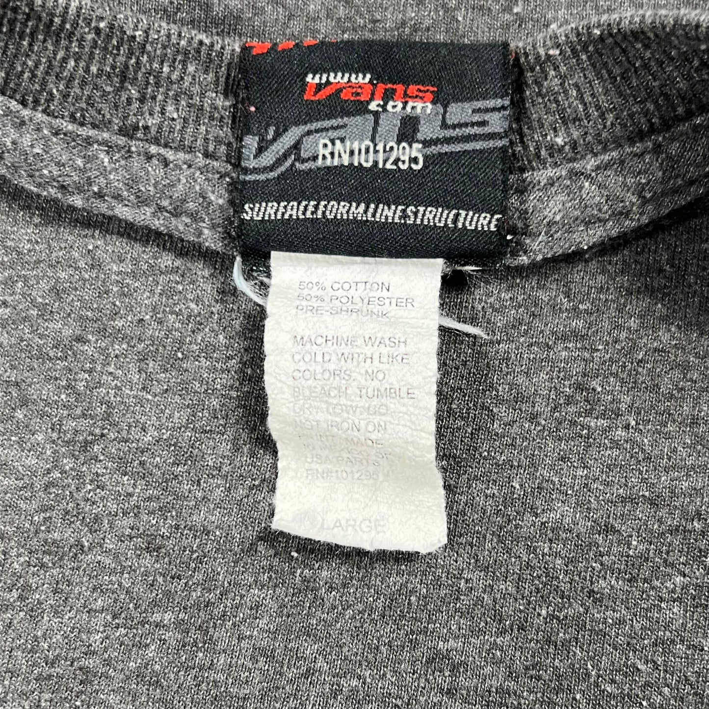Vintage 90s Vans old logo since 1966 skate tee (L)