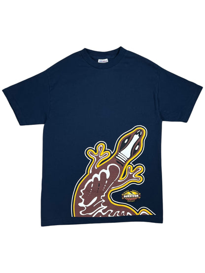 Vintage Y2K Reebok Survivor Outwit Outplay Outlast tee (M)