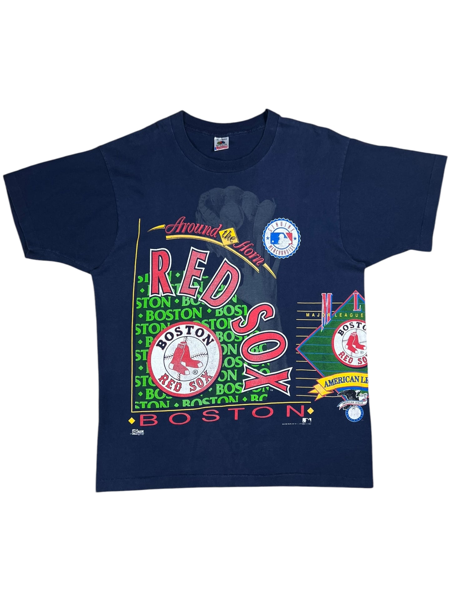 Vintage 1992 Salem Sports Boston Red Sox Around The Horn all over print tee (XL)