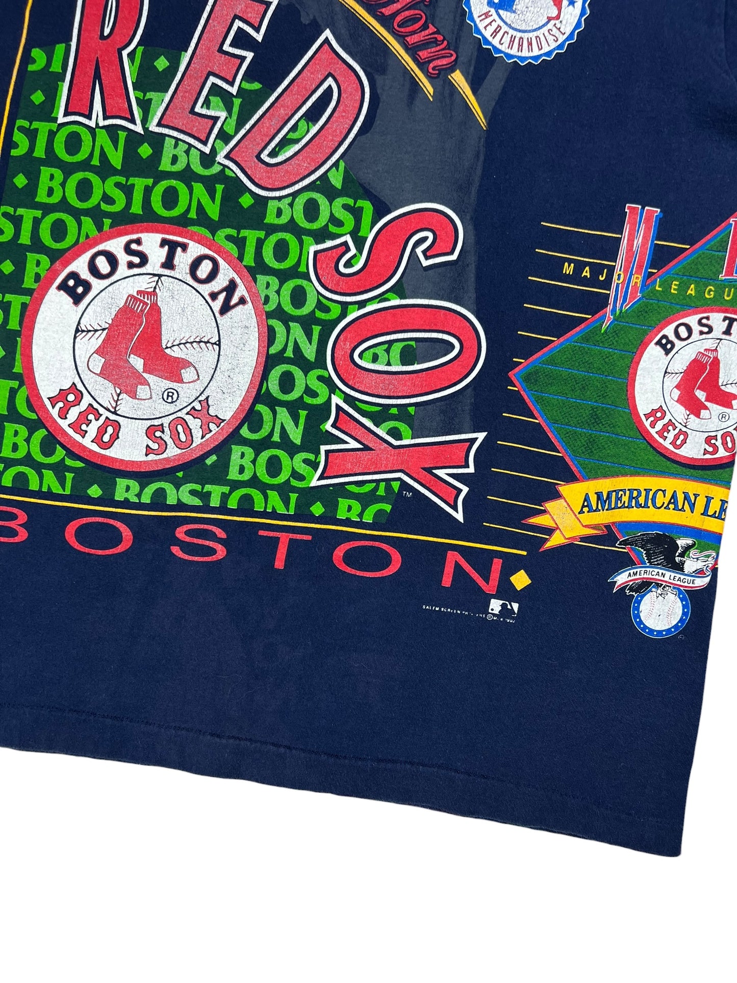 Vintage 1992 Salem Sports Boston Red Sox Around The Horn all over print tee (XL)