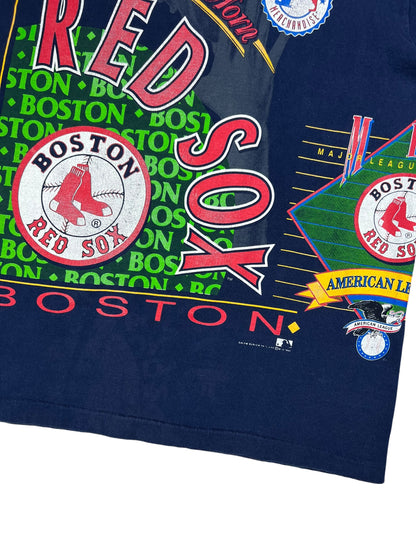 Vintage 1992 Salem Sports Boston Red Sox Around The Horn all over print tee (XL)