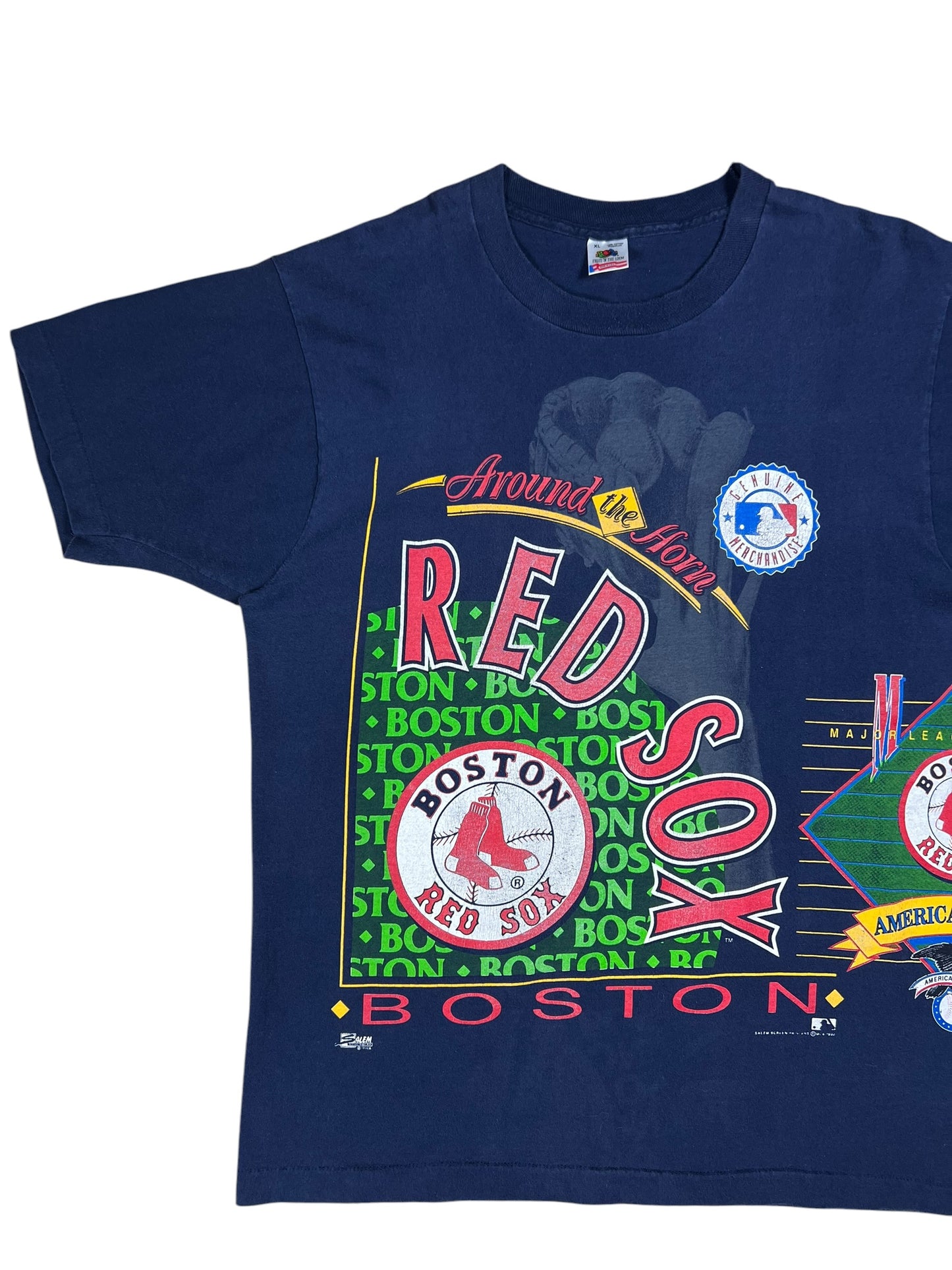 Vintage 1992 Salem Sports Boston Red Sox Around The Horn all over print tee (XL)
