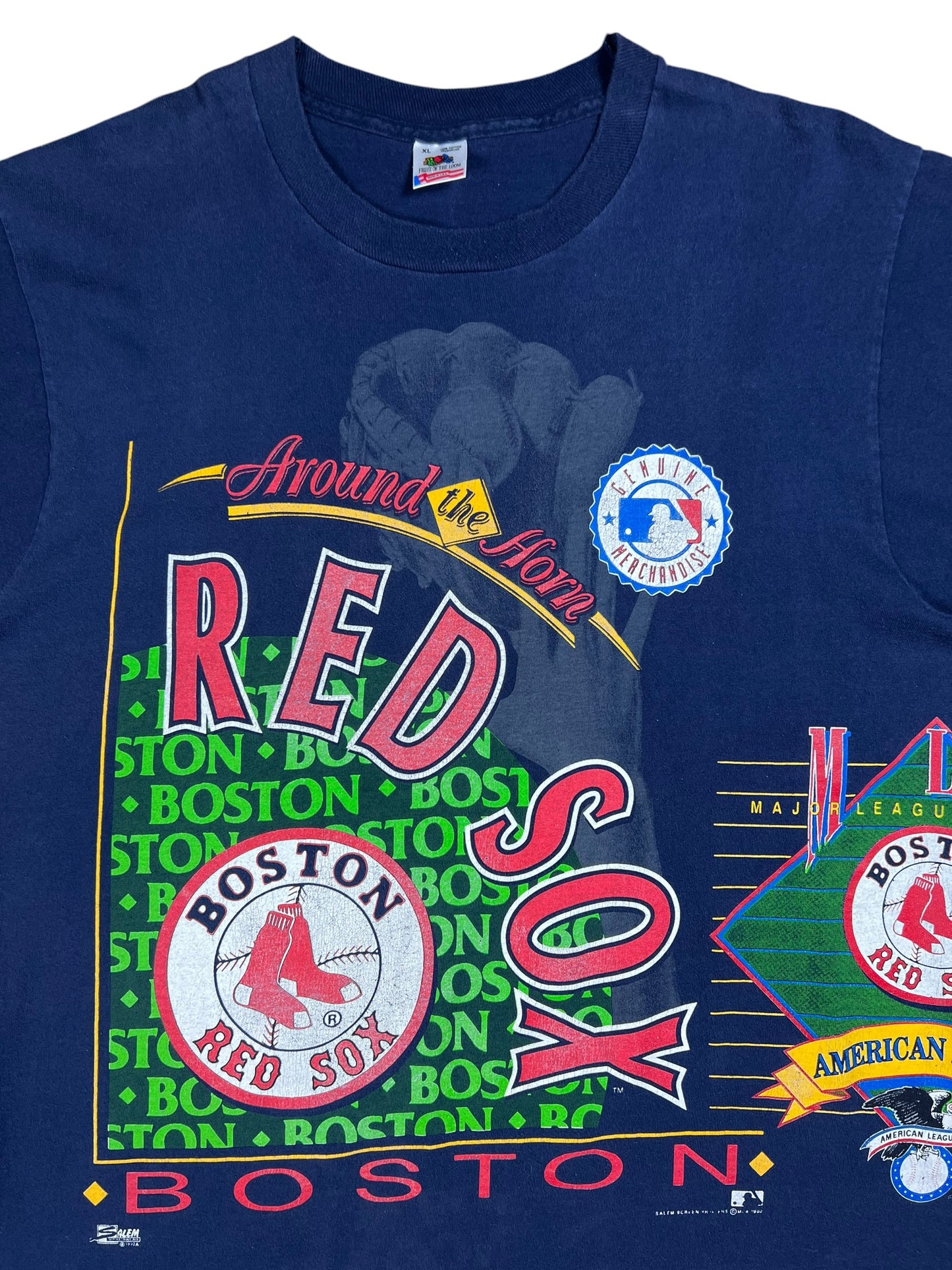 Vintage 1992 Salem Sports Boston Red Sox Around The Horn all over print tee (XL)