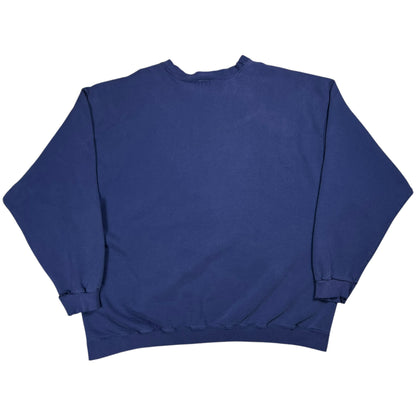 Vintage 90s Nike mini swoosh faded purple navy crewneck (XXL)
