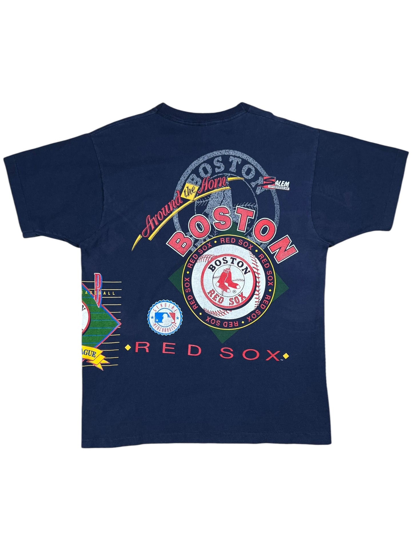 Vintage 1992 Salem Sports Boston Red Sox Around The Horn all over print tee (XL)