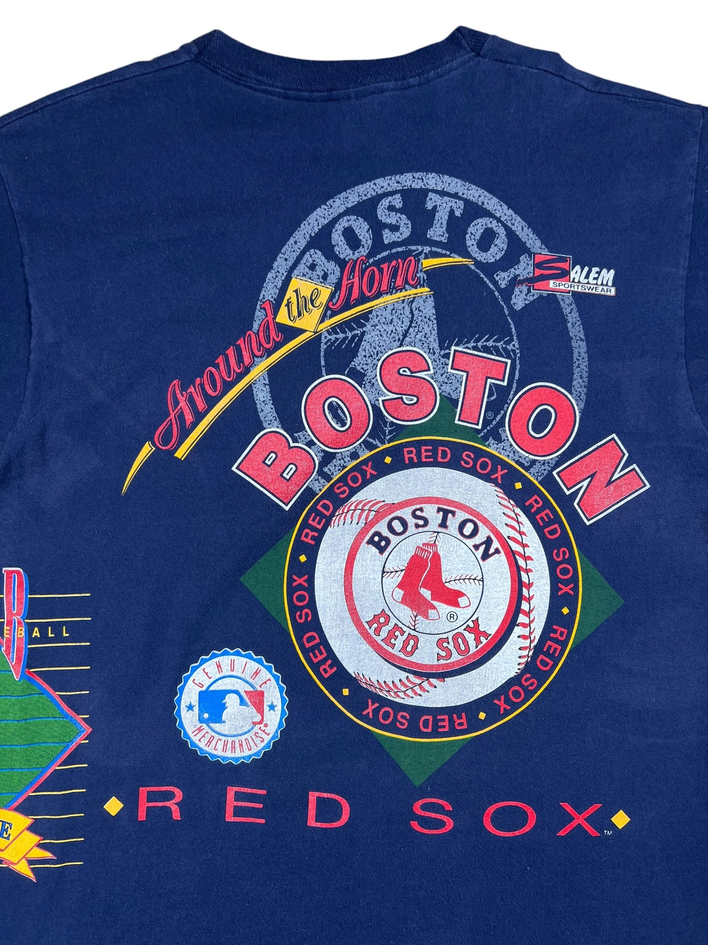 Vintage 1992 Salem Sports Boston Red Sox Around The Horn all over print tee (XL)
