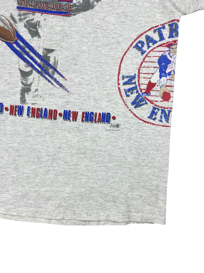 Vintage 1992 Salem Sports New England Patriots Aerial Assault all over print tee (XL)