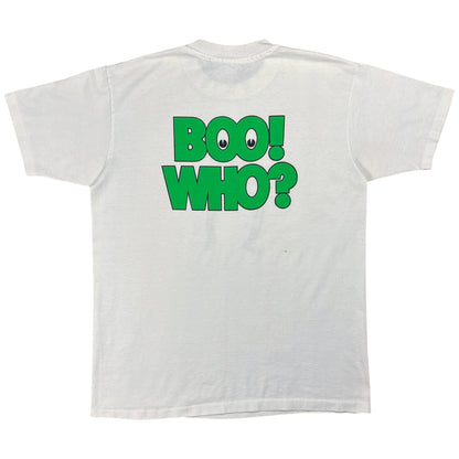Vintage 90s Beetlejuice The Name in Laughter from the Hereafter BOO! WHO? Horror film tee (L)