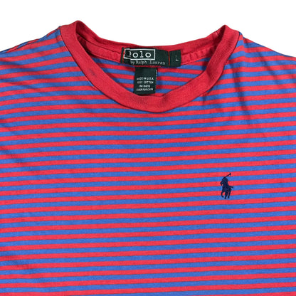 Vintage 80s Polo Ralph Lauren mini horse striped stripey tee (S)