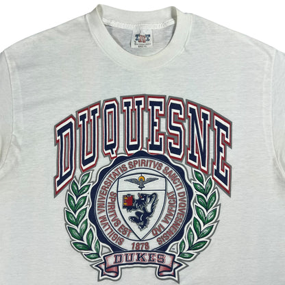 Vintage 80s Duquesne University Dukes crest tee (M)