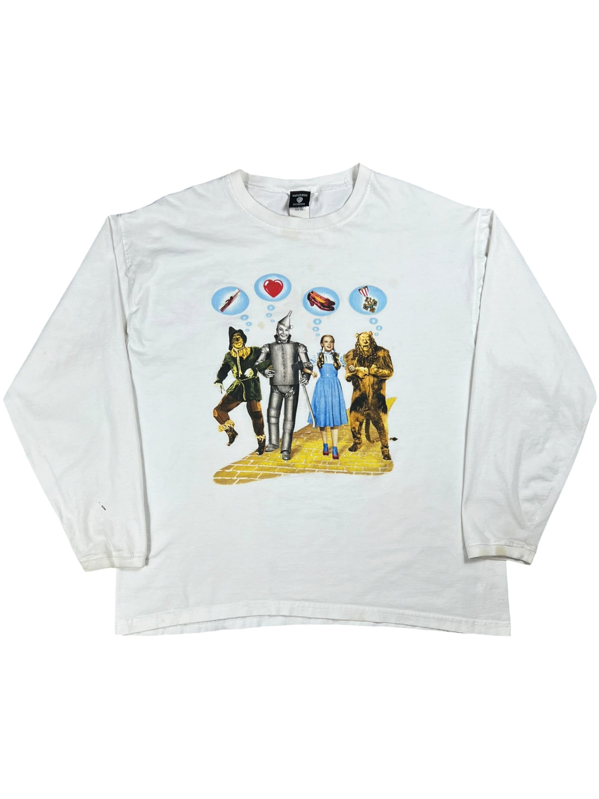 Vintage 1998 The Wizard of Oz Warner Bros faded worn long sleeve shirt (XXL)