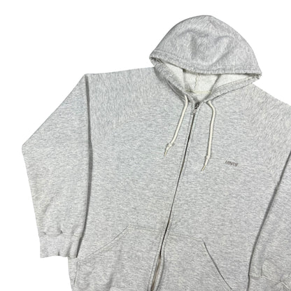 Vintage 90s Levi’s Strauss USA made heather grey zip up hoodie (L)