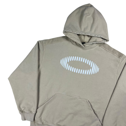 Y2K Oakley logo boxy fit hoodie (XL)