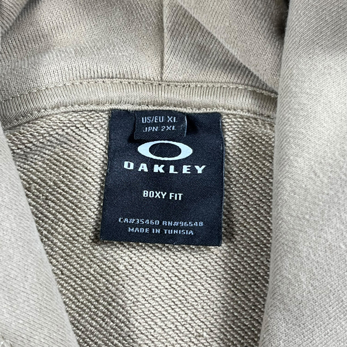 Y2K Oakley logo boxy fit hoodie (XL)