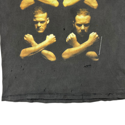 Vintage 1992 Metallica Birth School Metallica Death faded worn band tee (L)