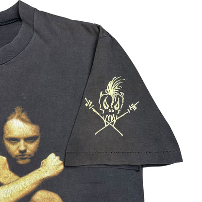 Vintage 1992 Metallica Birth School Metallica Death faded worn band tee (L)