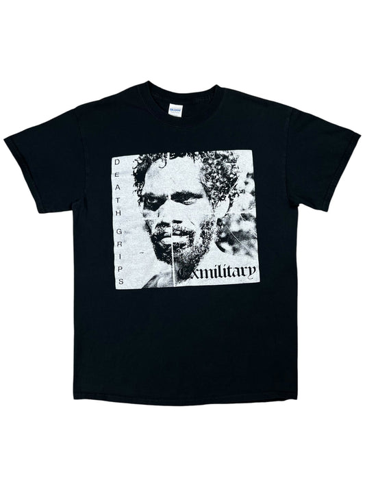 Y2K Death Grips Exmilitary mixtape promo hip hop band tee (M)