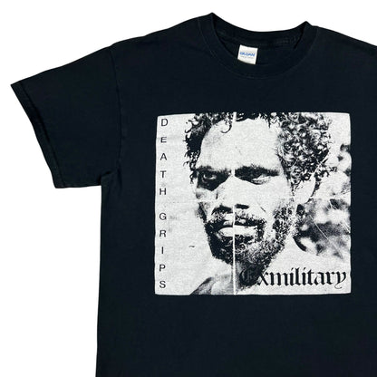 Y2K Death Grips Exmilitary mixtape promo hip hop band tee (M)