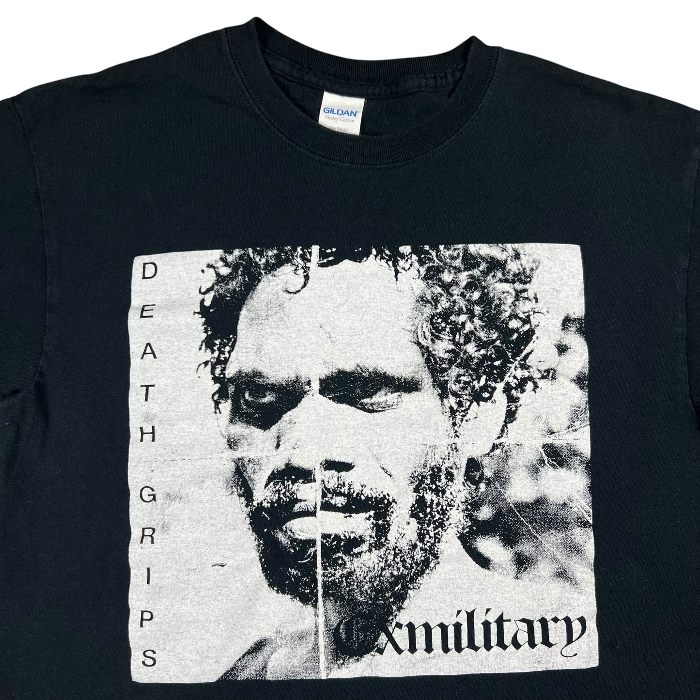 Y2K Death Grips Exmilitary mixtape promo hip hop band tee (M)