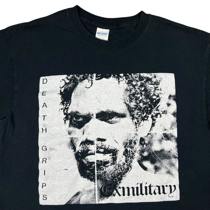 Y2K Death Grips Exmilitary mixtape promo hip hop band tee (M)