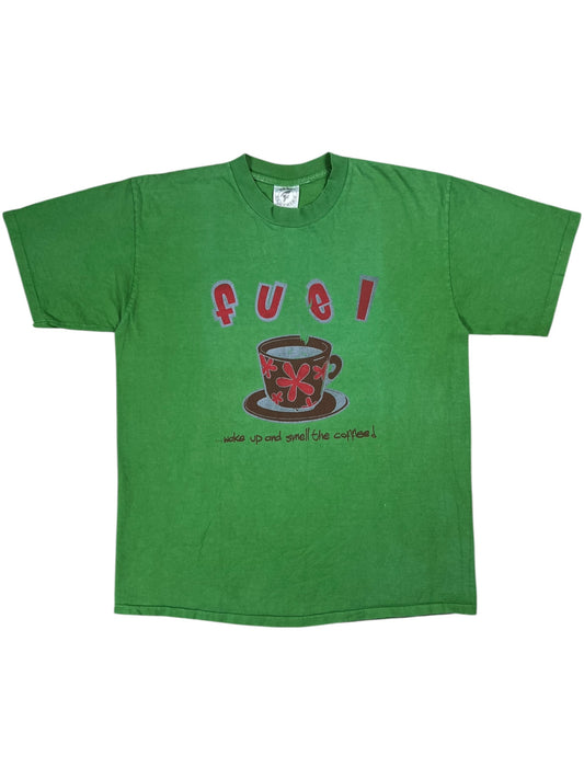 Vintage 90s fuel wake up and smell the coffee! faded tee (XL)