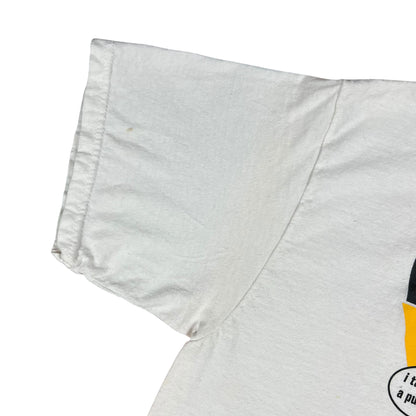 Vintage Y2K Who Dey? Is A Pussy!! Pittsburgh Steelers tee (L)