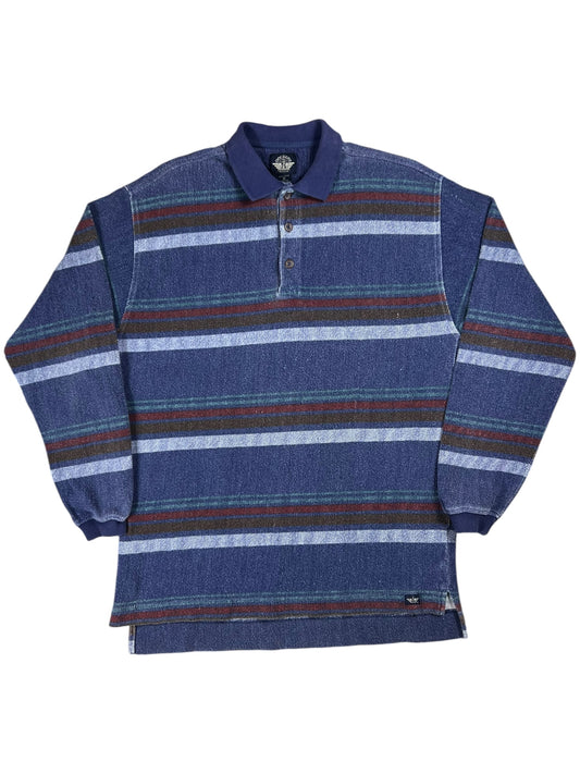 Vintage 90s Dockers By Levi’s striped long sleeve rugby shirt (M/L)