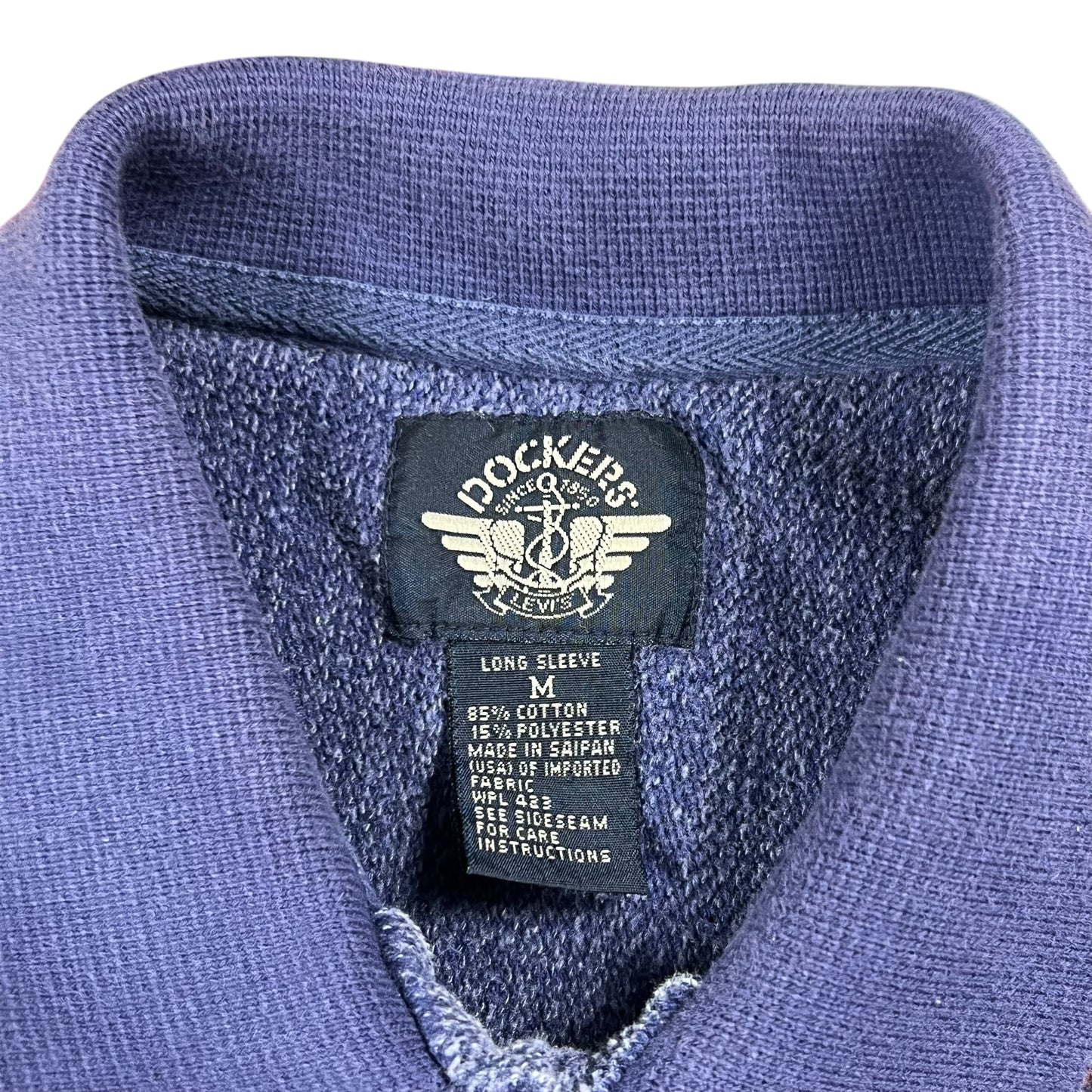 Vintage 90s Dockers By Levi’s striped long sleeve rugby shirt (M/L)