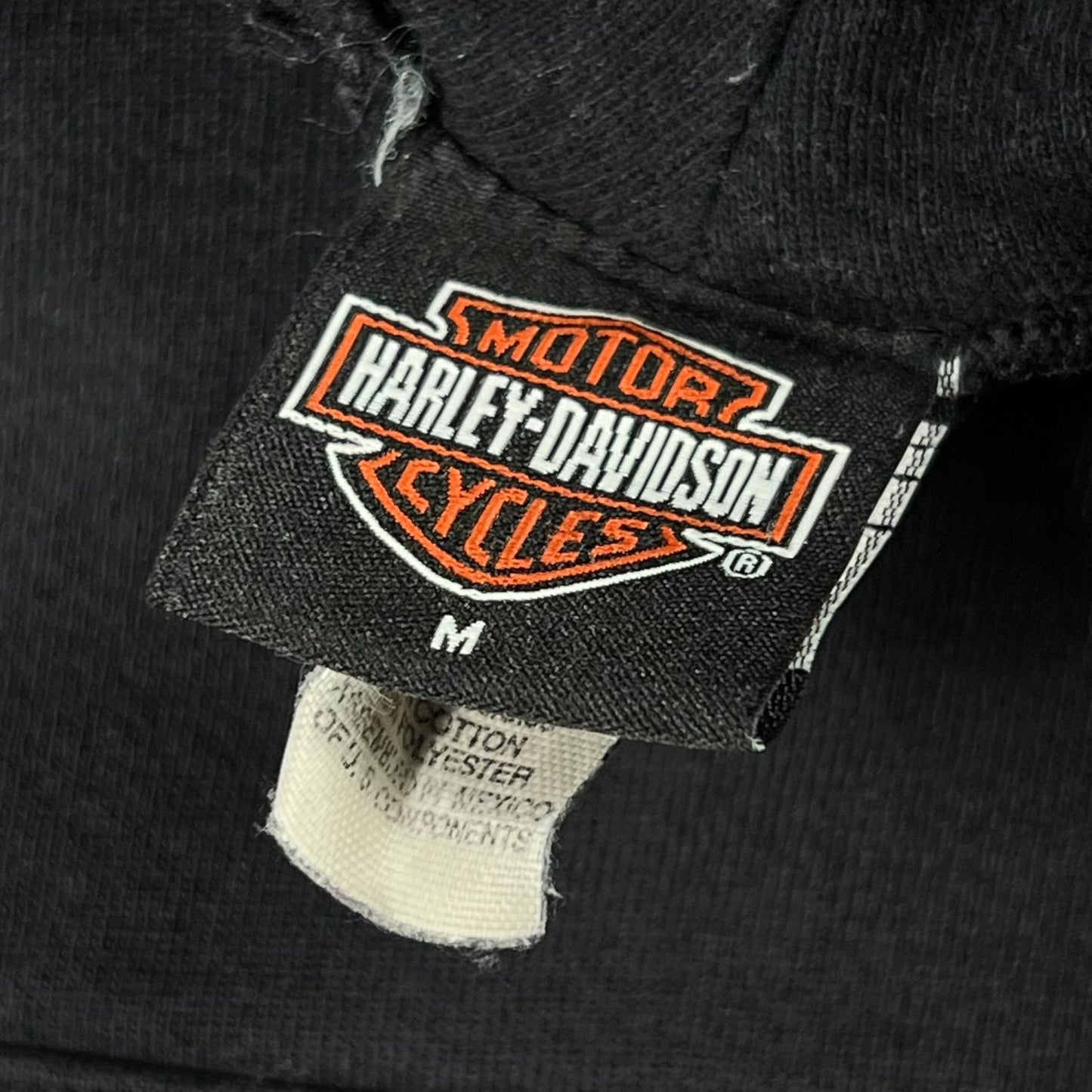 Vintage 2004 Harley Davidson Motorcycles faded flames hoodie (M)