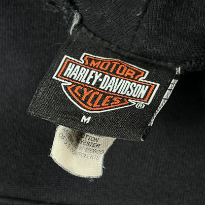 Vintage 2004 Harley Davidson Motorcycles faded flames hoodie (M)