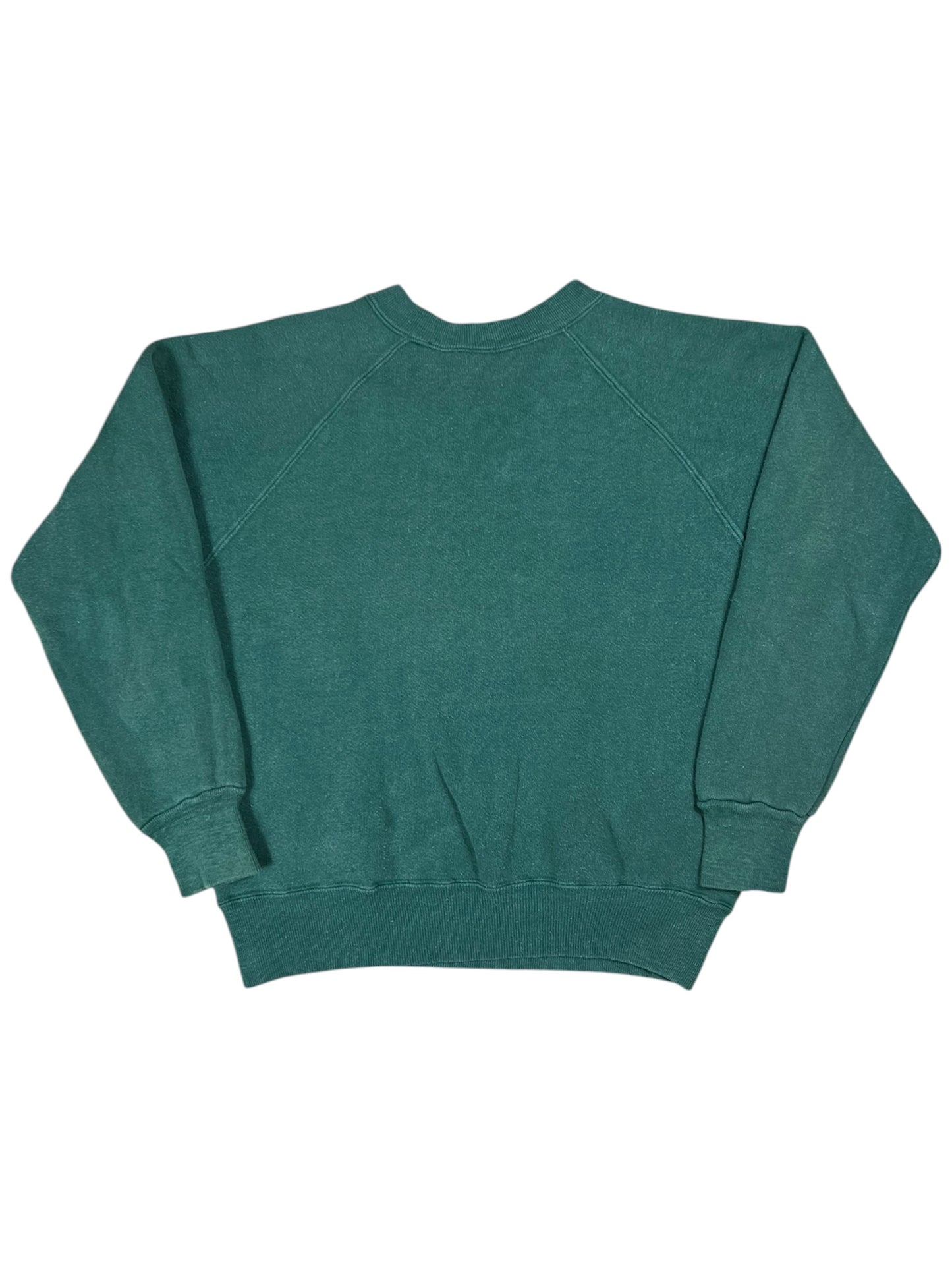 Vintage 1960s faded green blank crewneck sweatshirt (S/M)